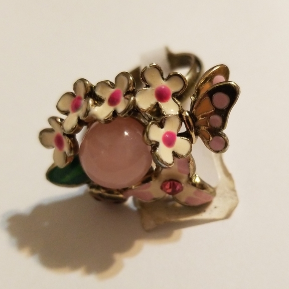 ❗5 For $2️⃣5️⃣ Bundle Sale❗️Pink Opalette Garden Crystal Ring - Picture 2 of 7